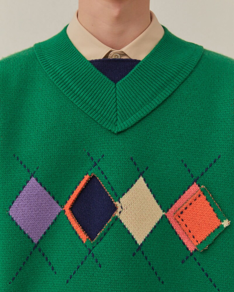 ADER ERROR아더에러]Splender knit Green